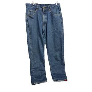 L.L. Bean Jeans Mens 36x34 Blue Classic Fit Flannel Lined Denim Warm Pants